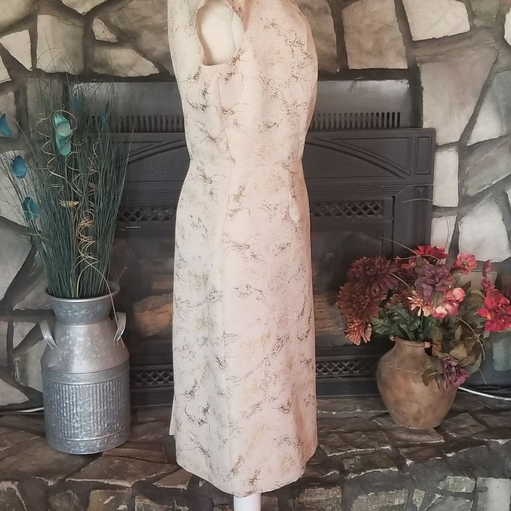 Antonio Melani Dress Cream & Gold Size Size 12 - Picture 3 of 12